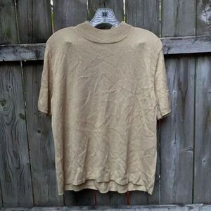Gold shimmer top sz. Petite xl